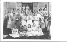 SA1348.7 - Unidentified group of Shaker children., Winterthur Shaker Photograph and Post Card Collection 1851 to 1921c